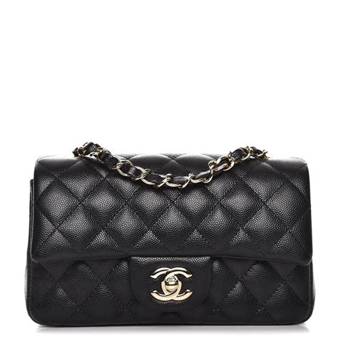 chanel caviar rectangular mini|CHANEL Caviar Quilted Mini Rectangular Flap Black.